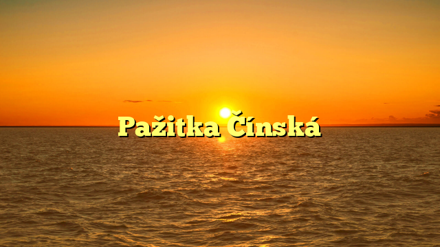 Pažitka Čínská
