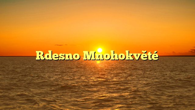 Rdesno Mnohokvěté